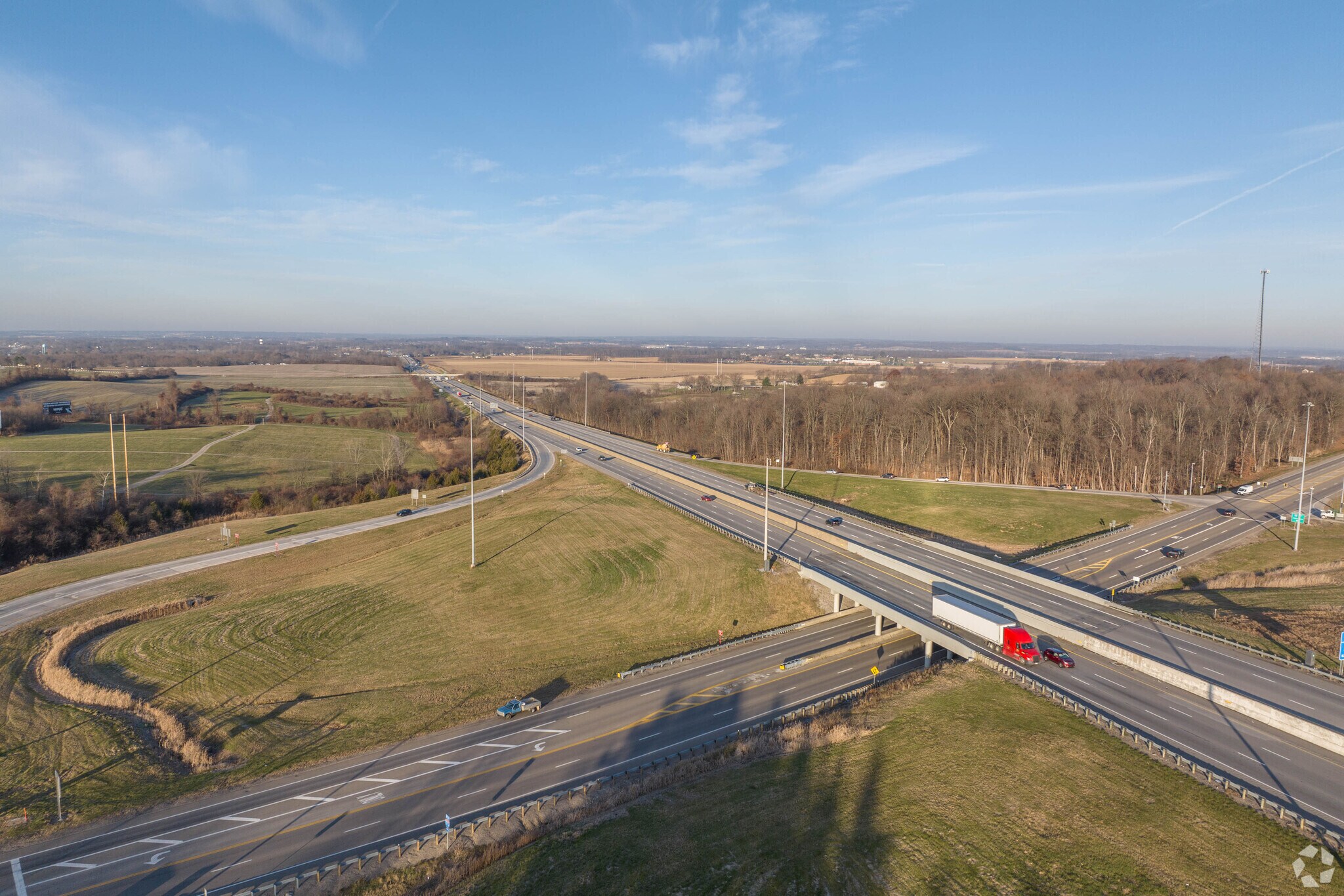 Harrison can be accessed by I-70.