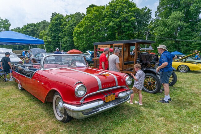 The Yorktown Grange Car Show is held in June and features classic cars as well as antique tractors and farm equipment.