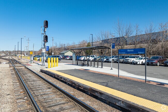Residents can take the Metra and be downtown Chicago in about an hour.