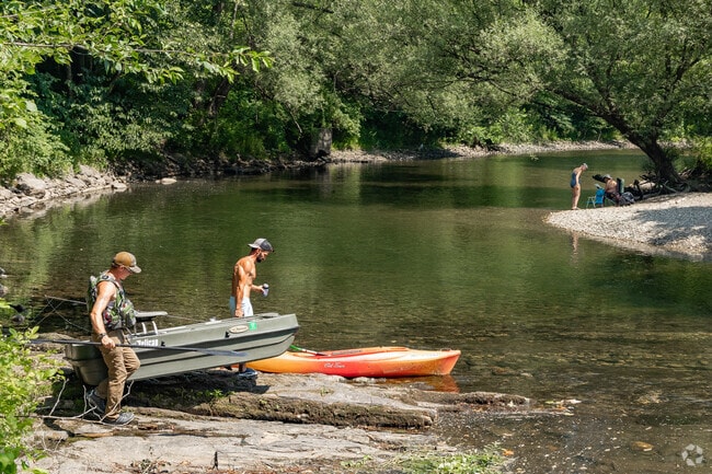 Salem residents fish at the Georgi in Battlenkill Community Park.