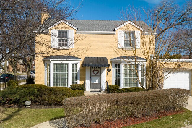 Colonial brick homes dot Sauganash streets.