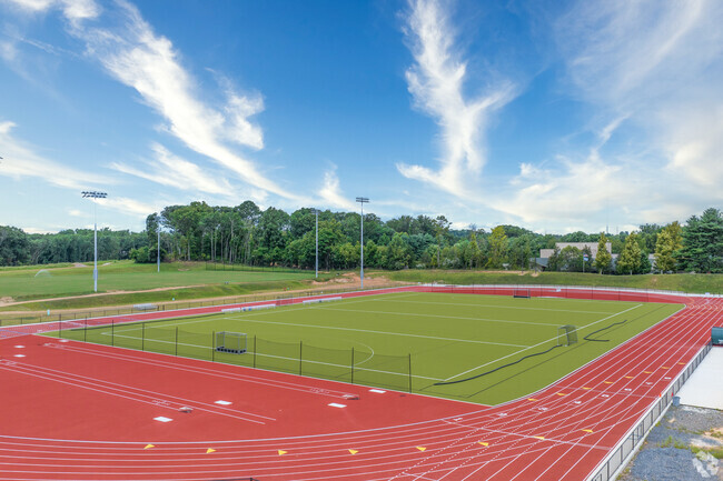 Students can stay active on the track at Jemicy School.