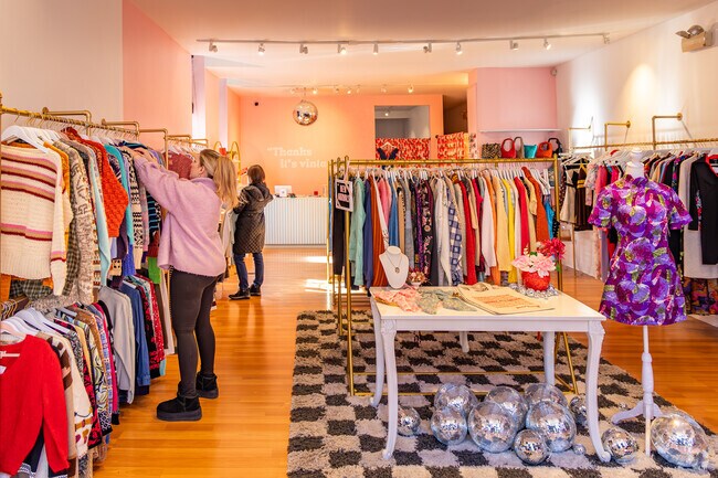 Sam's Vintage in Lower Lawrenceville is a great place to find vintage clothing.