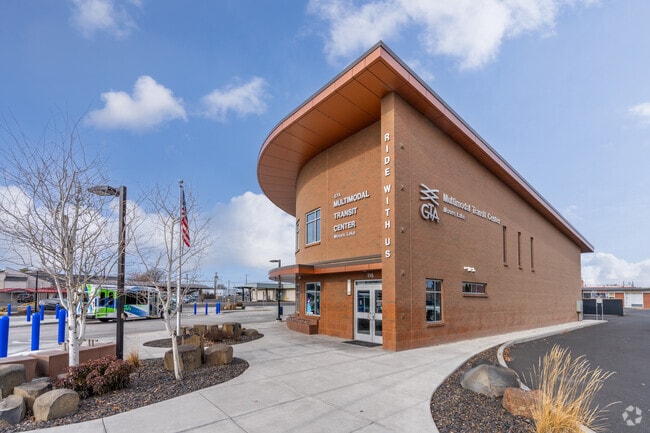 The GTA bus plaza provides alternate transportation to the residents of Moses Lake.