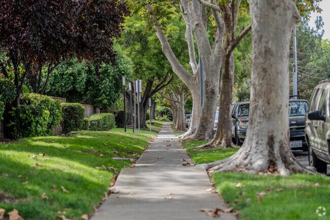 Princess Park has scenic streets decorated with trees.