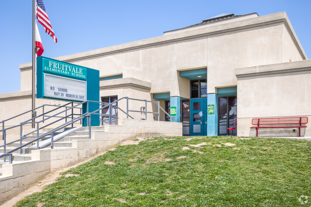 Stairs Leading to the Entrance of Fruitvale Elementary School in Hemet.