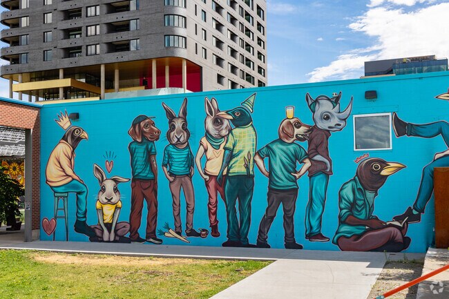 There's plenty of street-art on display at the RiNo Art Park in Denver.