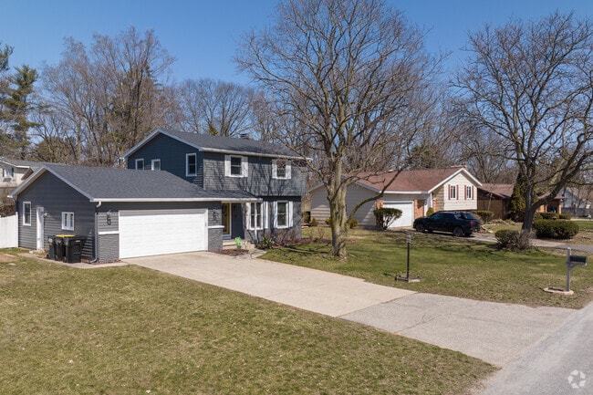 Mapleview has many two-story homes with large front yards.