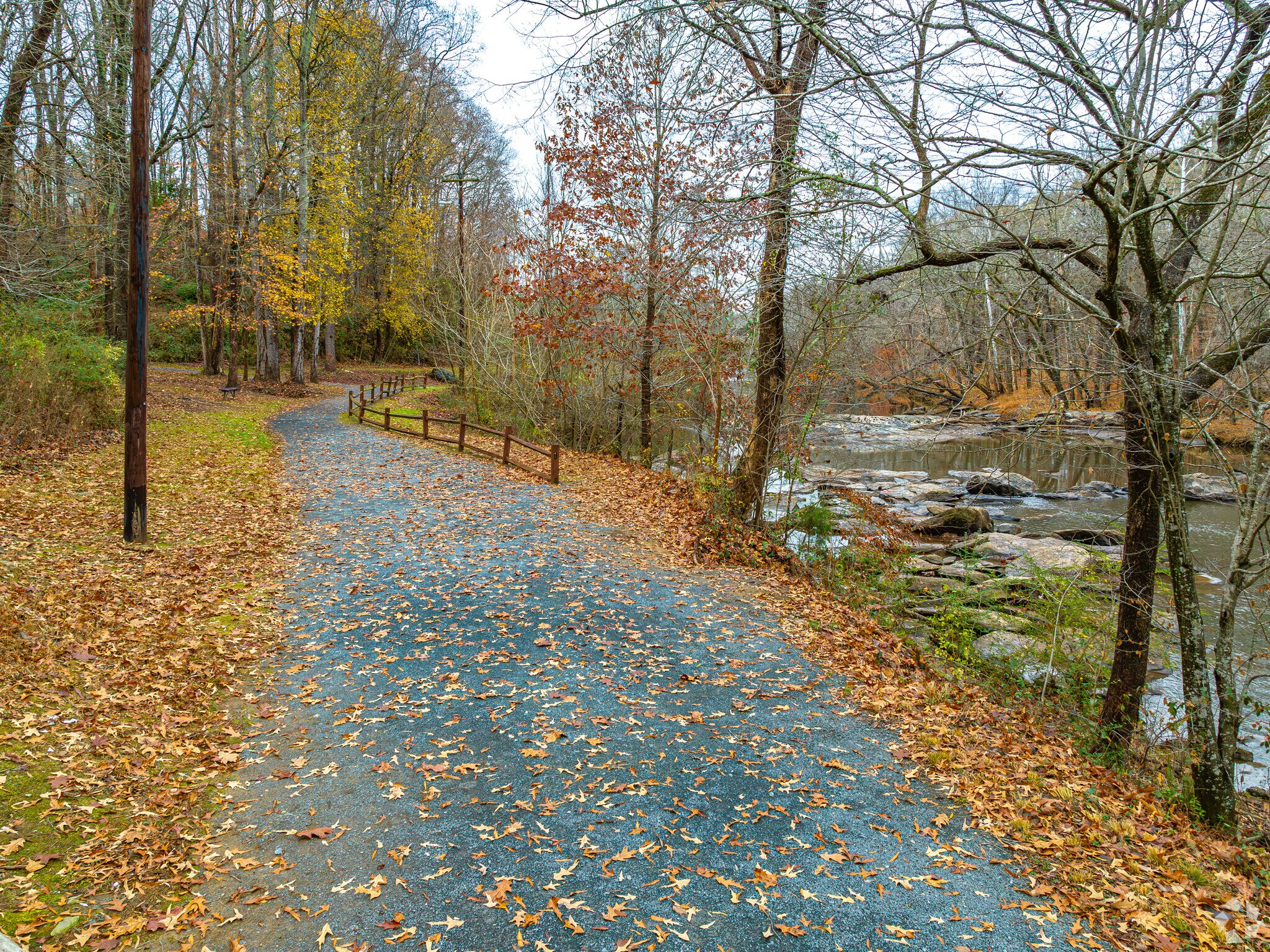 The Deep River Nature Trails are absolutely gorgeous for a stroll along the water.