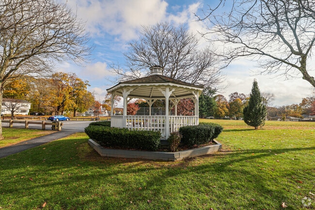 Blithewood park has a beautiful gazebo to enjoy your quiet mornings.