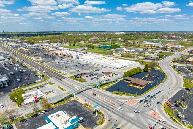 The Kickapoo Corners Shopping Center on Campbell Ave is a large retail shopping center on the west edge of the Kickapoo Neighborhood