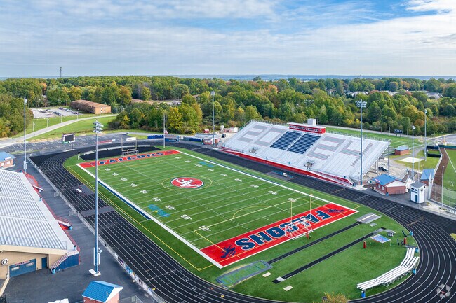 Austintown Fitch High School in Austintown features a football stadium.