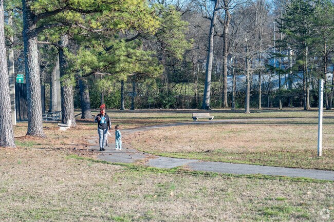 Take a stroll with someone you love at Ensley Park.