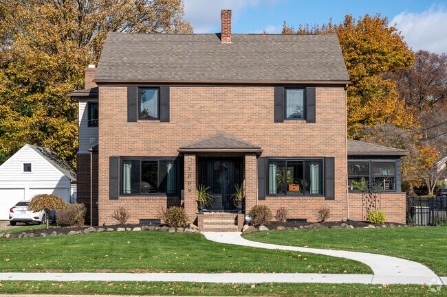 A beautiful example of a brick Colonial in the Broad Boulevard neighborhood of Cuyahoga Falls.