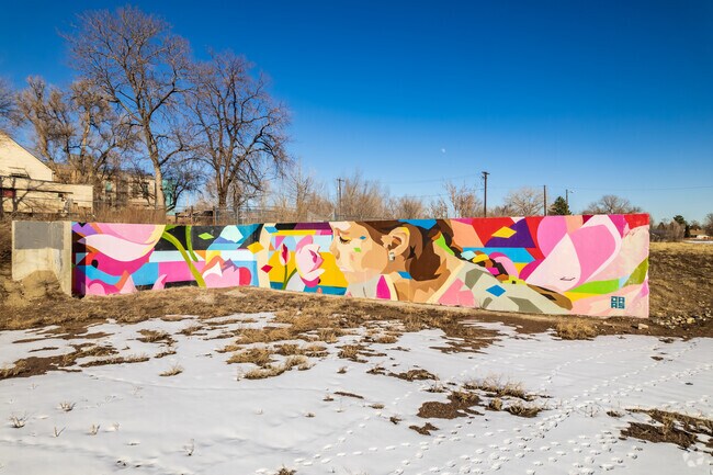 A colorful mural stands out in Mountair Park in Two Creeks.