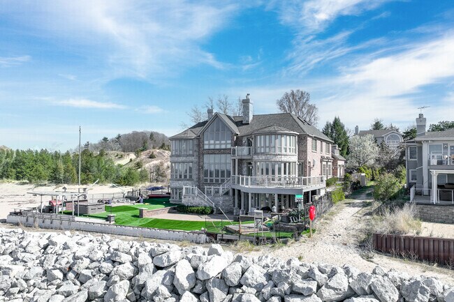 Multi million dollar homes can be found all throughout the Ogden Dunes.