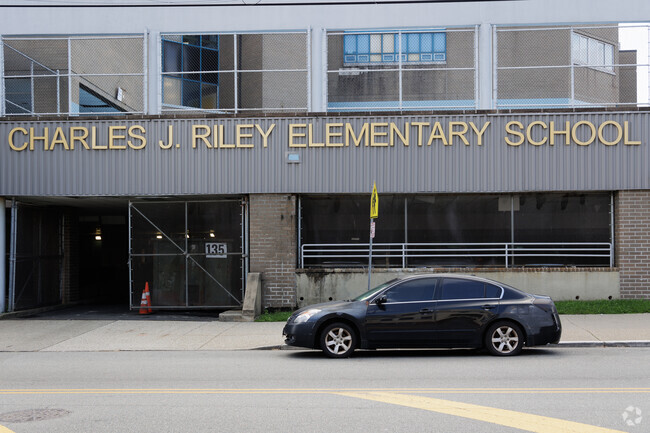 Charles J. Riley School No. 9 teaches students in grades PK, K-8.