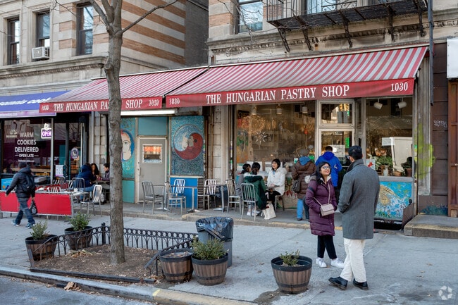 The Hungarian Pastry Shop is renowned for their cappuccinos in Morningside Heights.