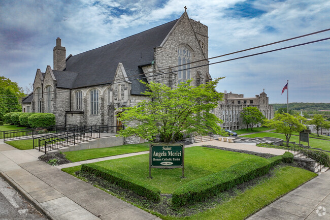 St. Angela Merici a Roman Catholic Parish is located on South Jackson Street near Hazelton.