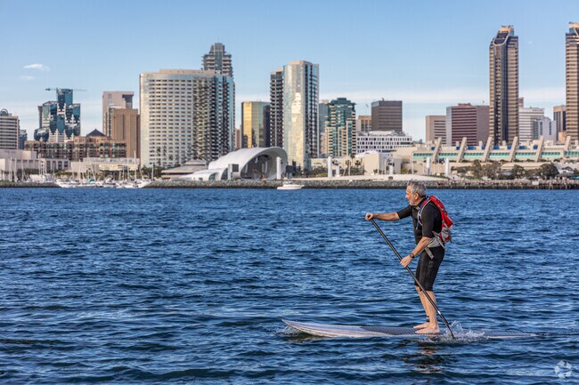 Marvel at San Diego’s skyline from Coronado, where coastal charm meets urban allure.