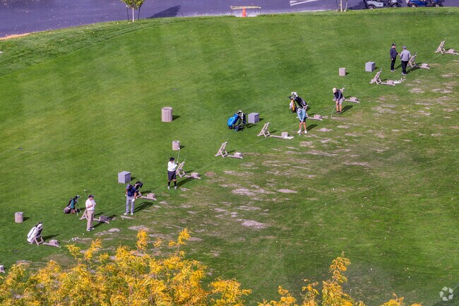 The driving range at Meadow Springs is perfect for practicing your swing.