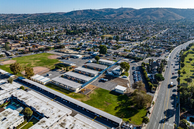A view of Rowland Elementary School's entire campus on Fullerton Road