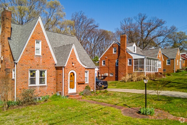 Quaint brick homes are plentiful throughout the North College Park neighborhoods.