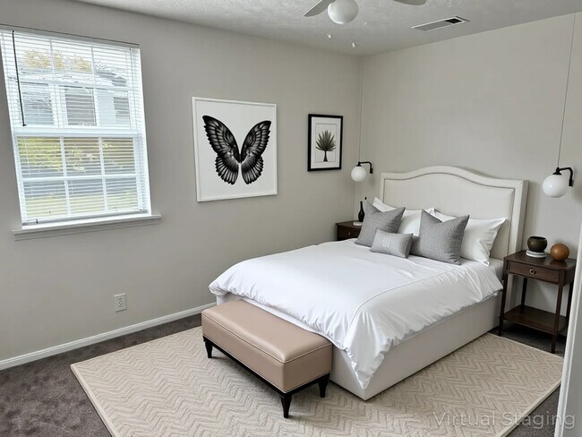 Virtually Staged Bedroom