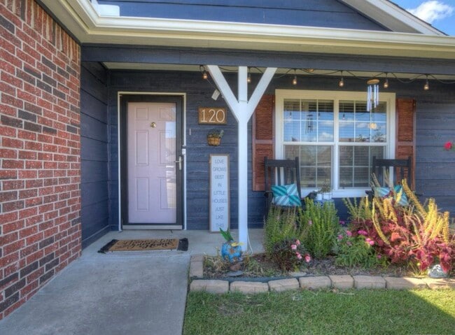 Front door is now a light blue color.