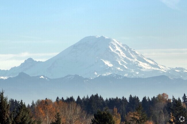 Mt.Rainier is visible from the Prairie Ridge Neighborhood.