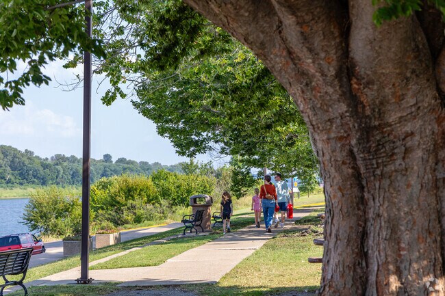 Locals can walk the Riverfront Park in Downtown Paducah near Uppertown.