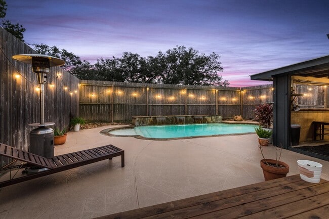 Pool Area Night Time