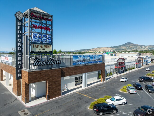 The Village at Medford Center provides a Cinemark Tinseltown with a 15 movie theater.