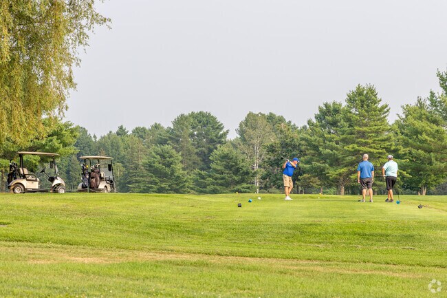 Local residents can play a round of golf at the nearby Fogg Brook Golf Course in Newport, ME.