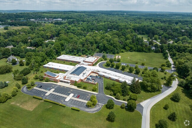 Sugartown Elementary School's campus is nestled in a wooded section of Malvern.