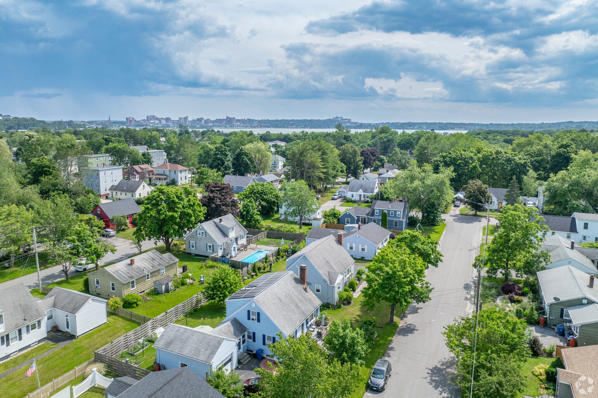 East Deering is a suburban up-and-coming neighborhood, located just across the water from Downtown Portland.