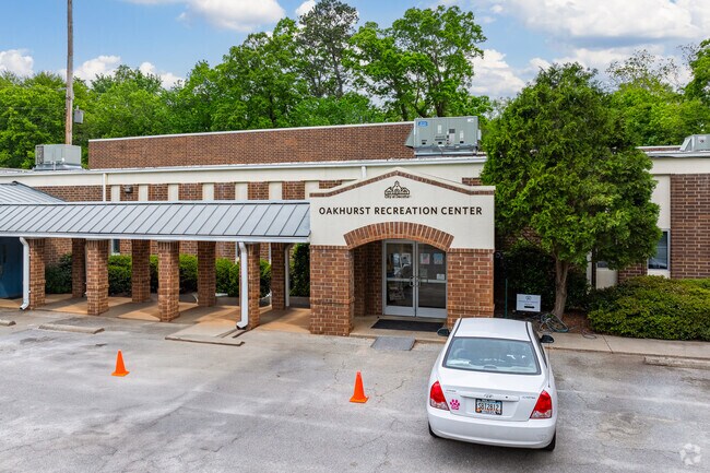 The Oakhurst Recreation Center stands as a welcoming hub for community activities and events in the neighborhood.