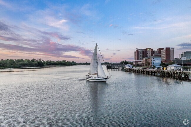 You can sail the 4 miles up the Cape Fear River to Historic Wilmington from Longleaf Park.