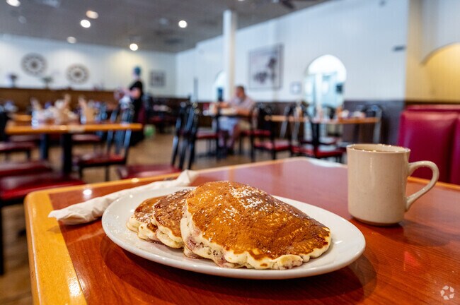 The Blueberry Pancake House serves delicious breakfast just up the road from Countrybrook.