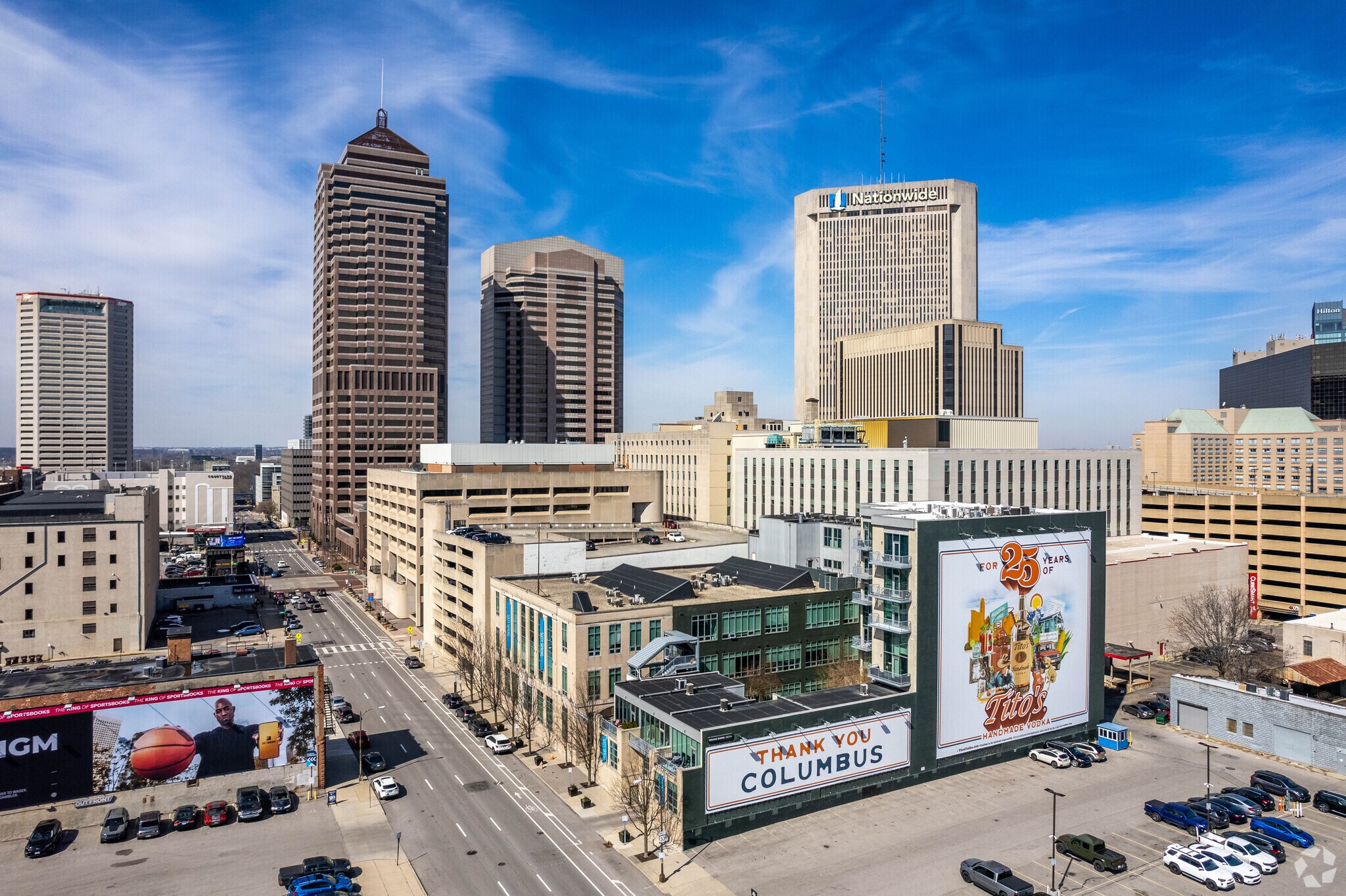 Downtown Columbus is a 20 minute drive from the Easton Neighborhood.