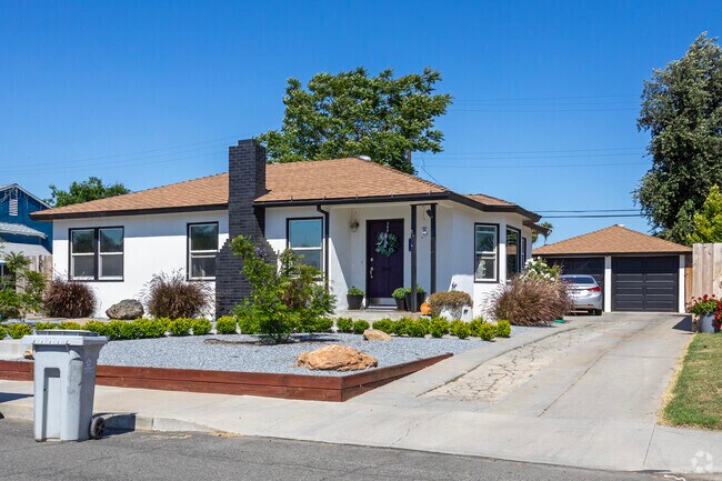 A beautifully renovated home with drought tolerant landscaping in the McLane neighborhood.