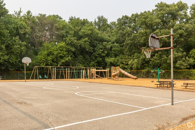 Shoot some hoops during recess at Homan Elementary School.