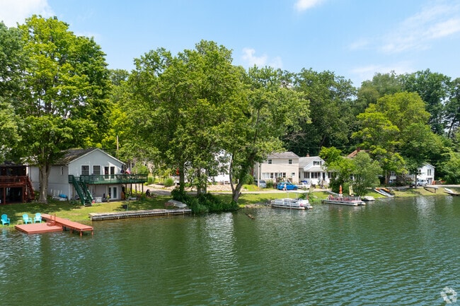 Brady Lake homes often feature direct water access and scenic lakefront views.