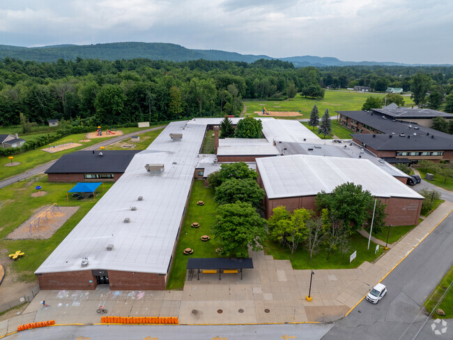 Milton Elementary School shares a building with the middle school in Milton, VT.