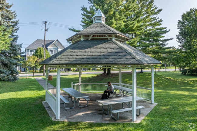 F&M Park in Traverse City has a gazebo and green spaces.