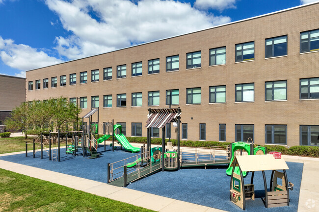 Ellington Elementary School's playground is popular among its students in Austin.