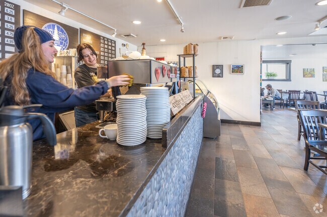Grab a cup of coffee on your way to work at Seattle Sunshine Coffee in Bryant.