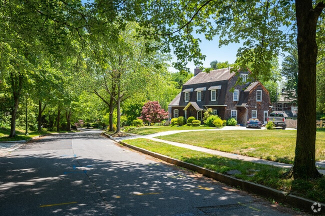 The streets in Cedarcroft neighborhood are very engaging with the tree life surrounding you.