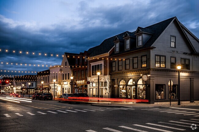East Village Town Center offers several retail shops and eateries.