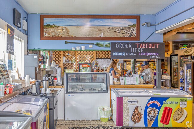 Grab an ice cream to go at Hansgrill Hansville Grocery and Provisions Co. in Hansville WA.